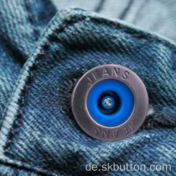 Messing Denim Nieten Jeans-Taste